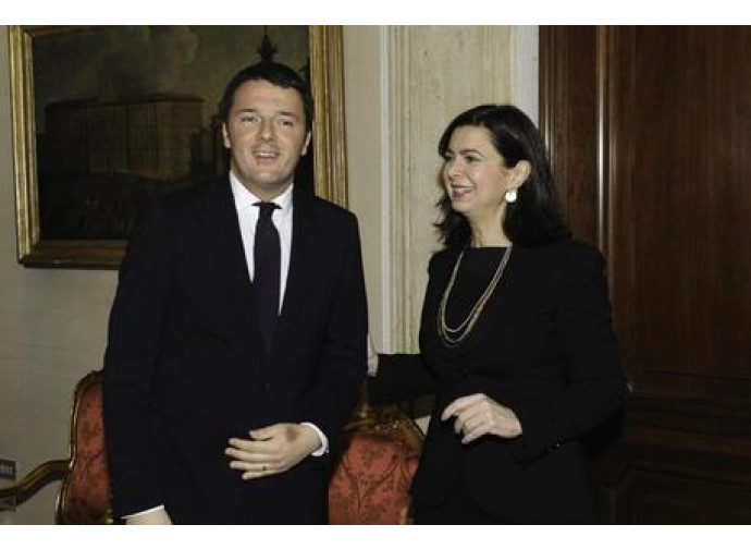 Renzi e Boldrini Renzi e Boldrini